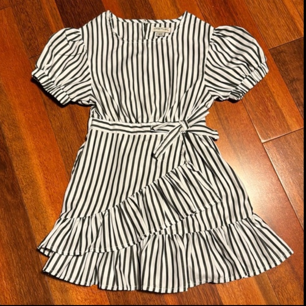 NWOT HABITUAL NAVY WHITE STRIPPED DRESS SIZE TODDLER 4/5 - Picture 11 of 11